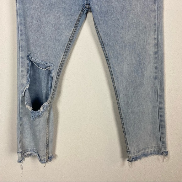 🎉HOST PICK!🎉 UNIF Acid Wash Distressed Straight Leg Denim Jeans - Picture 3 of 12